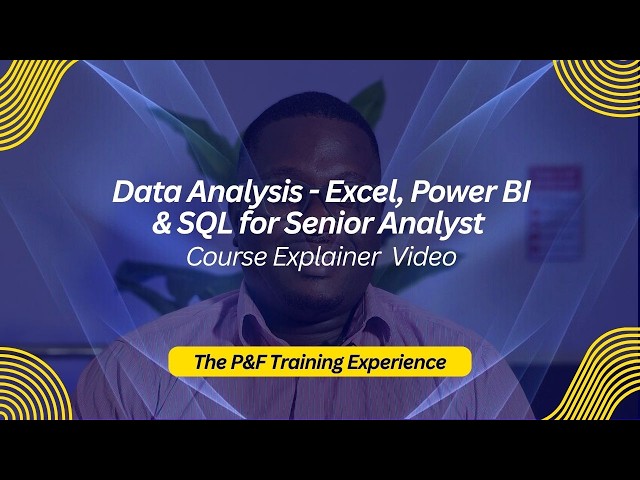 Data Analysis – Excel, Power BI & SQL for Senior Analyst