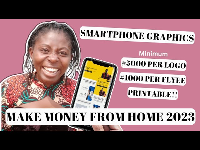 make money from home in nigeria 2023 designing & printing flyers and logo with your smartphone