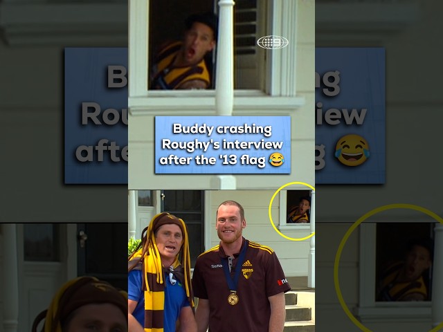 Just Buddy Franklin being an absolute menace after the Hawks '13 flag 😅  #AFL #Footy #9AFLSFS