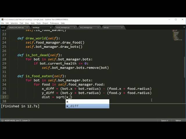 AI Series (Simple Bot 9): Bots are getting fed