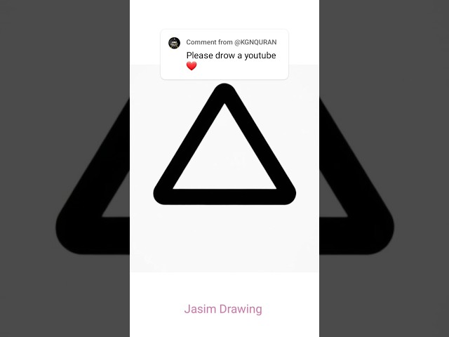 Draw Youtube Logo from triangle