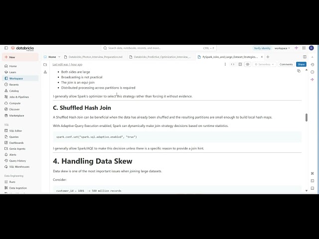 Databricks Interview Series Part 2 | PySpark Joins & Join Strategies for Large Datasets