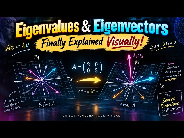 Eigenvalues & Eigenvectors — Finally Explained Visually!