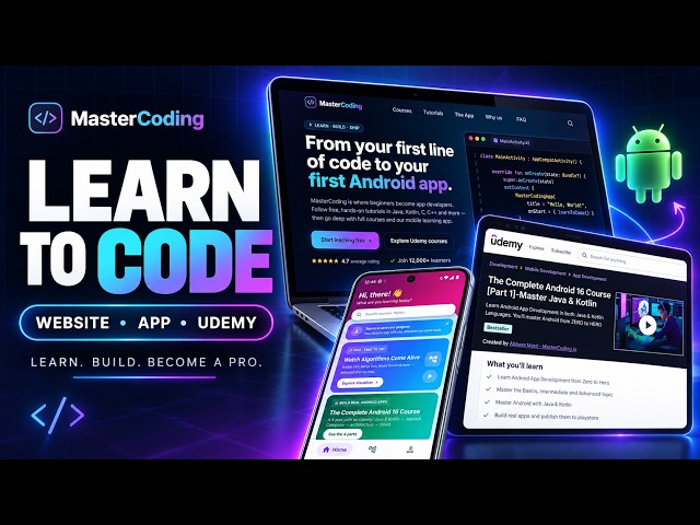 MasterCoding.io — Learn Programming and Build Real Apps