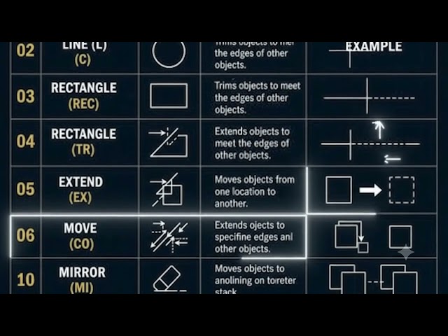 AUTOCAD BASIC COMMONDS LEARNING #cadcam