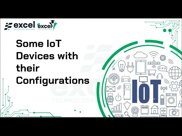 5. Some IoT Devices with Their Pin Configurations
