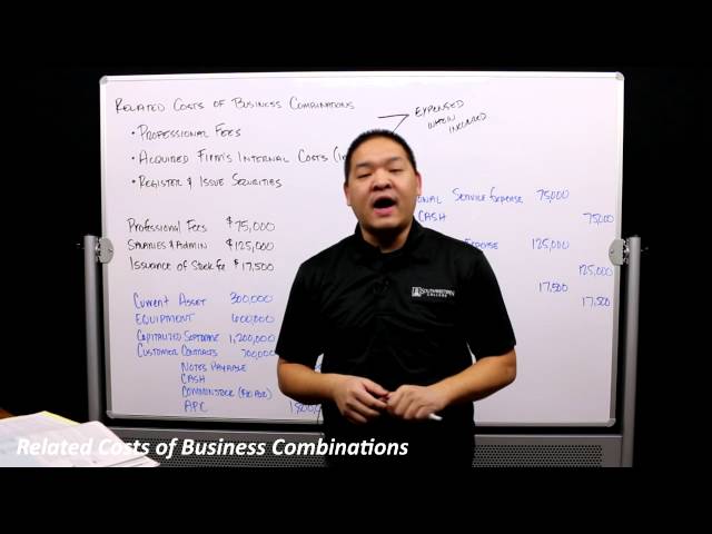 Advanced Accounting - Chapter 2 - Part 3 - Related Costs of Business Combinations