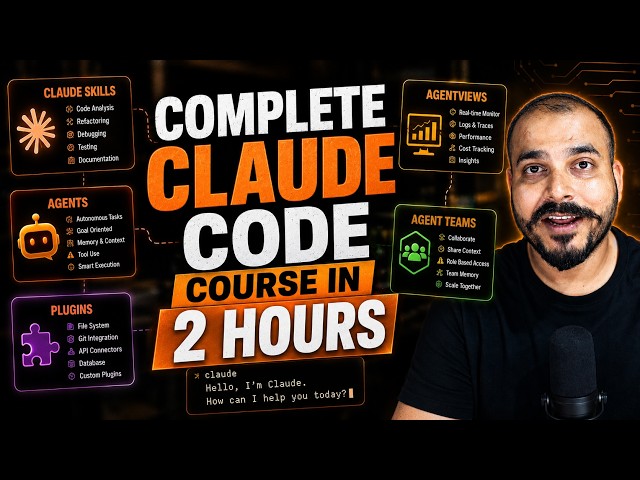 Complete Claude Code Course In 2 Hours For Developers