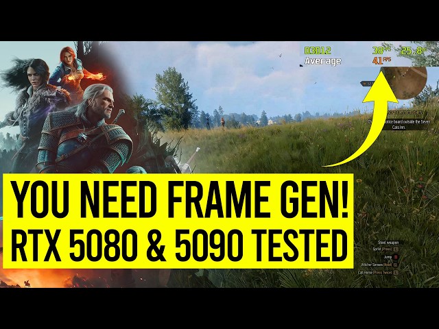 Witcher 3 Remastered RTX 5090 & RTX 5080 Path Tracing & RT Benchmarks & Other Settings Tested