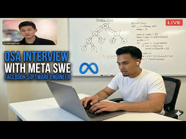 Mock DSA Interview With Meta SWE @jamesperaltaSWE  - Medium Difficulty - Solid/Strong Hire