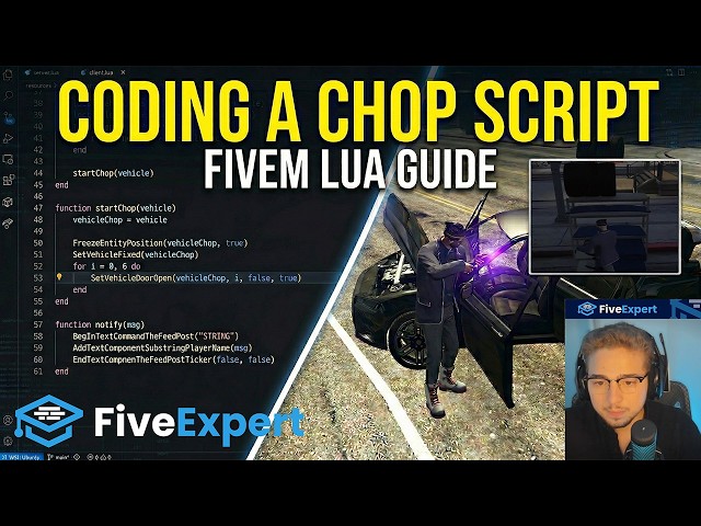 FiveM Lua Guide | Creating the Car Chop Script - PART 2