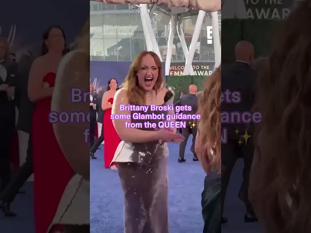 Brittany Broski gets some help from #Glambot queen Haley Baylee 👯‍♀️ #Emmys #BrittanyBroski