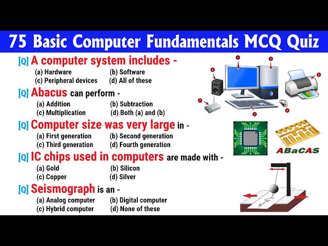 Basic 75 Computer GK Questions and Answer in English | Computer Science Quiz | Computers and IT MCQ