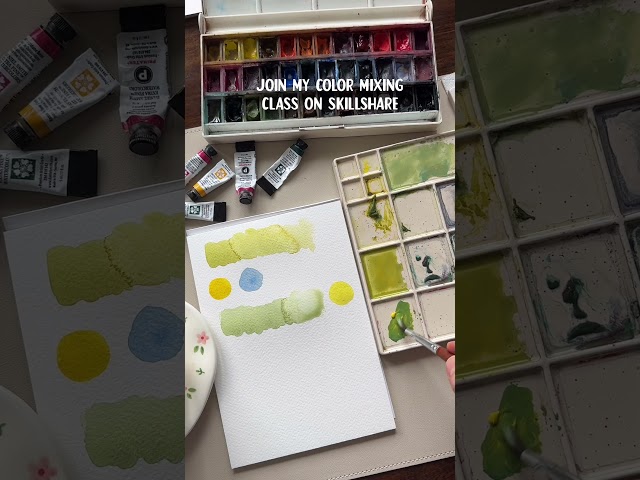 Check out my color mixing class on Skillshare & post on Patreon to learn more about #colortheory