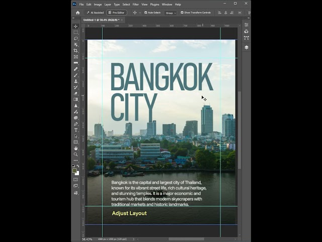 Layout Guide in Photoshop - Easy way #photoshop #haupidesigns #tutorial