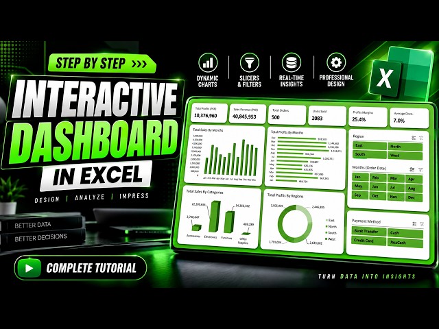 How to Create a Professional Sales Dashboard in Excel (Step-by-Step)