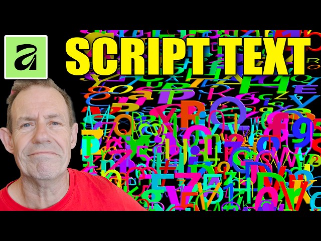 Affinity 3.3 Create Text Scripts Effects How To Tutorial | Generate Random Type