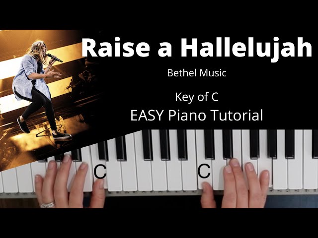 Raise A Hallelujah -Bethel Music (Key of C)//EASY Piano Tutorials