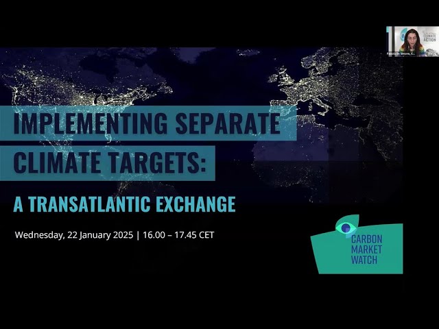 Implementing separate climate targets  A transatlantic exchange [Webinar]