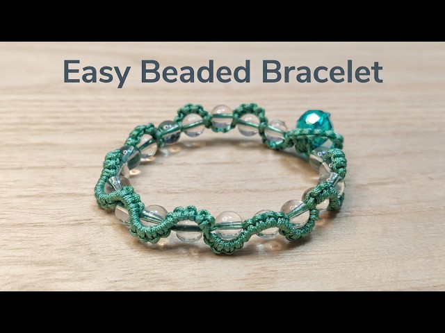 Easy Macrame Beaded Bracelet Tutorial for Beginners