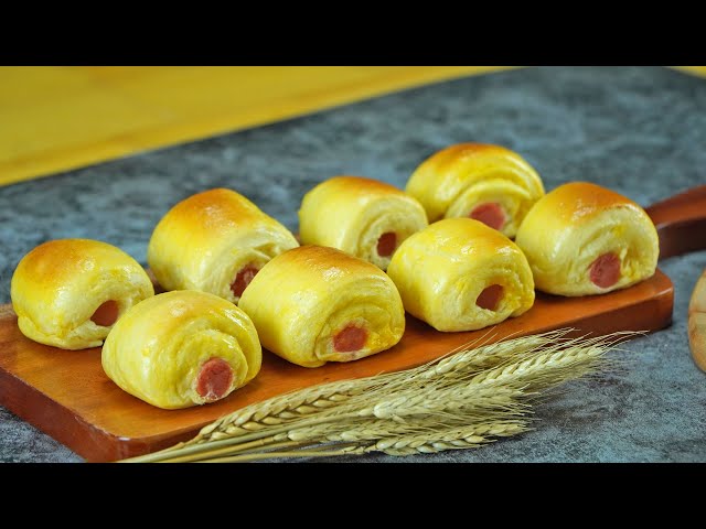 Quick breakfast with super delicious sausage rolls, anyone can do it