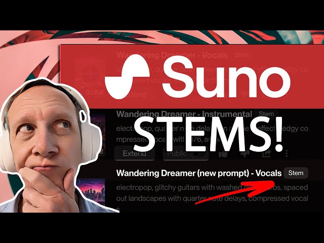 Suno's long-awaited STEMS feature is here! (Tutorial Livestream)