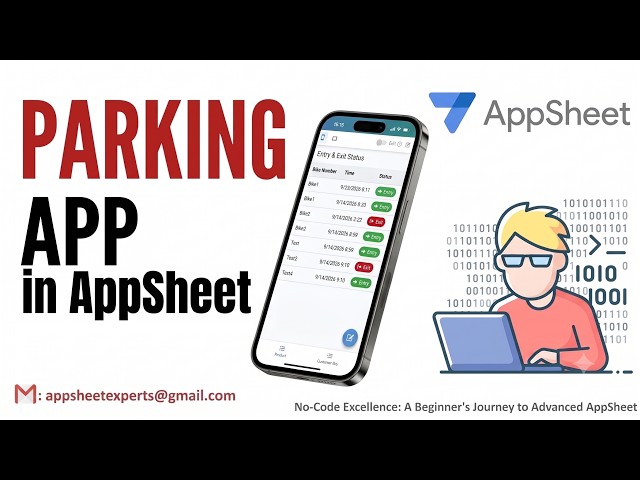 AppSheet Parking app | Appsheet for beginners | Mobile apps #google #appsheet #googlesheets