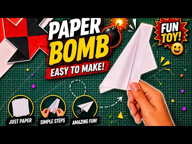 How to Make a Paper bomb 💥📄 | Easy Paper Toy #shortsfeed #shorts #trending