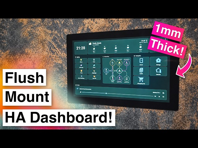 Building the Perfect Flush In-Wall Dashboard for Home Assistant! — Raspberry Pi Touch Display 2 10"