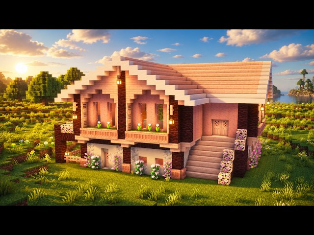 Minecraft: How to Build a Cherry Blossom House | Tutorial 🏠