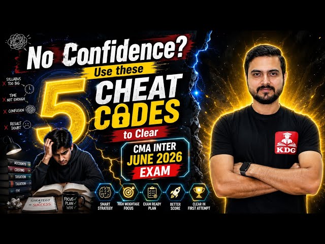 5 CHEAT CODES to Clear CMA Inter June 2026 Exams 