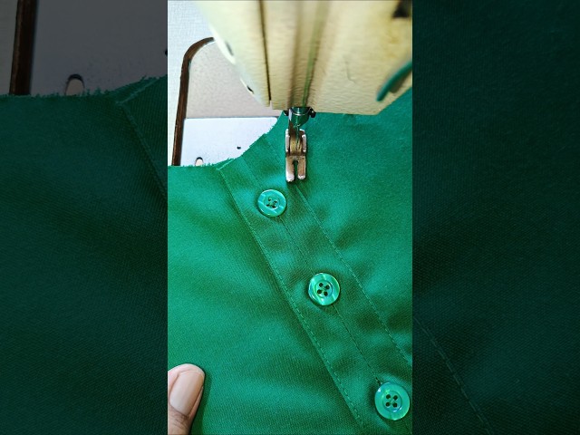 Sewing Perfect Shirt Placket in Minutes #sewing #placket  #sewingtutorial #sewingforbeginners