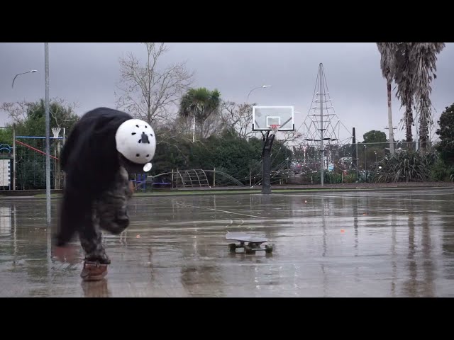 soggy saturday shenanigans - street skating a cruiser