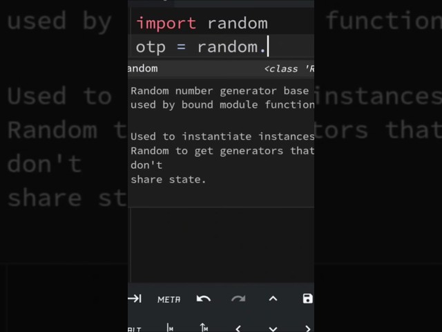 # OTP system by using python in mobile#