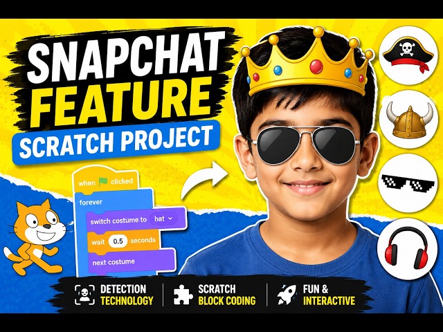 How to make snapchat in scratch coding platform | Snapchat like project in scratch