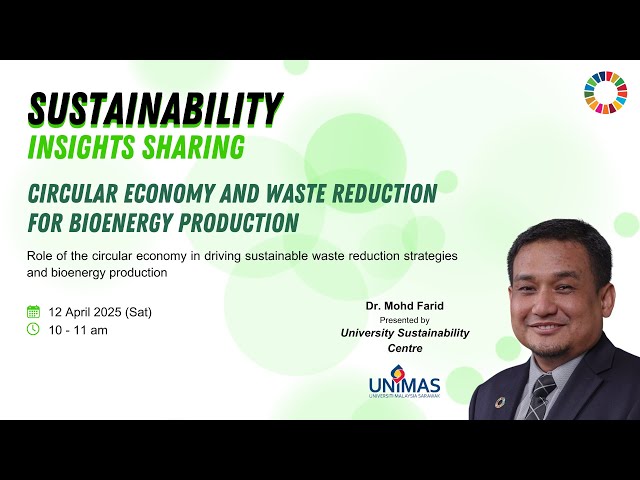SIS 9: Circular Economy and Waste Reduction for Bioenergy Production