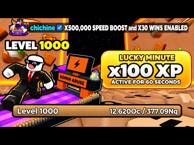 i got LEVEL 1000 during CRAZIEST ADMIN ABUSE! +1 Speed Keyboard Escape