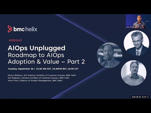 Webinar: AIOps UnPlugged - Roadmap to AIOps Adoption & Value - Part 2