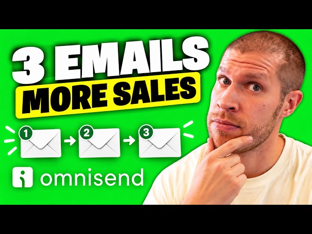 Shopify Email Marketing - Build 3 Sales Automations Step by Step (Free Omnisend Course)