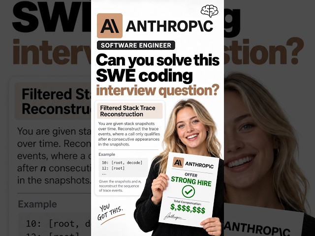 Can You Solve This Anthropic SWE Coding Interview Question? | Profiler Stack Trace Denoising