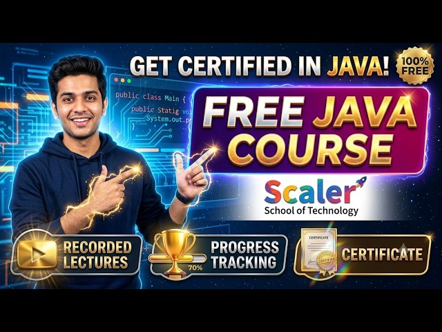 Learn Java For Free with Certificate! 🚀 Scaler Free Java Course Review & Full Roadmap
