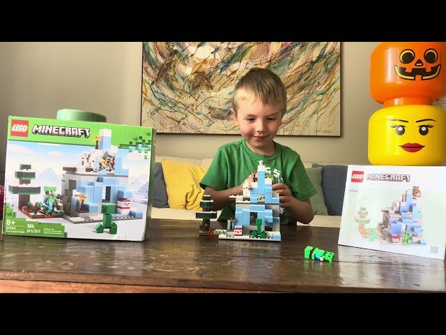REVIEW: LEGO Minecraft The Frozen Peaks Building Toy Set #21243 by Jack’s Videos!