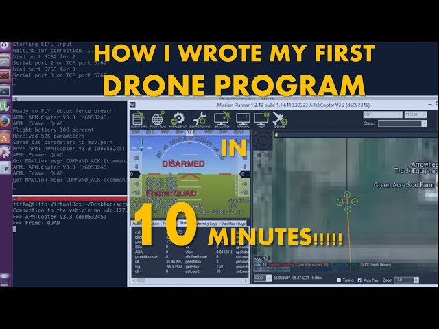Dronekit setup, simulation and visualization on Mission Planner