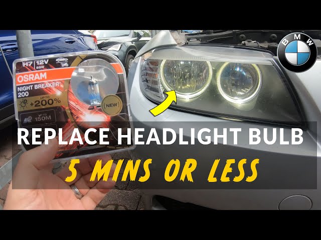 [DIY] Easy Headlight Bulb Replacement on a BMW 3 Series E90
