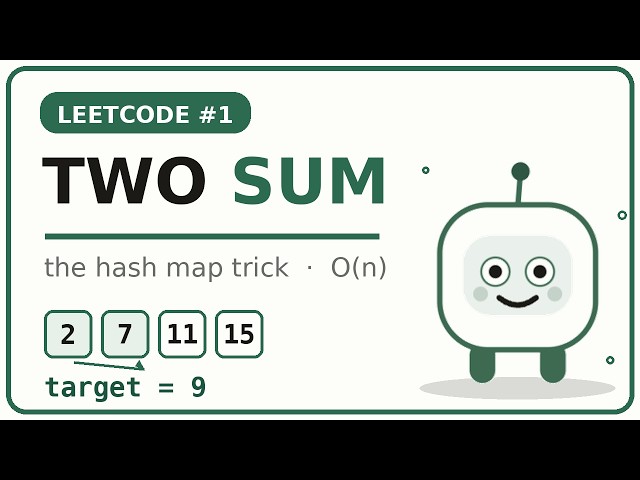 Two Sum (LeetCode #1) Explained Visually — The Hash Map Trick