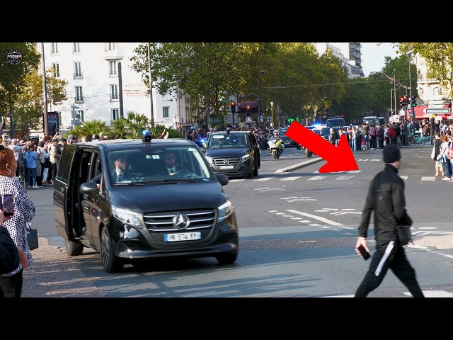 Le pape Léon XIV quitte Paris… un piéton traverse devant son convoi !