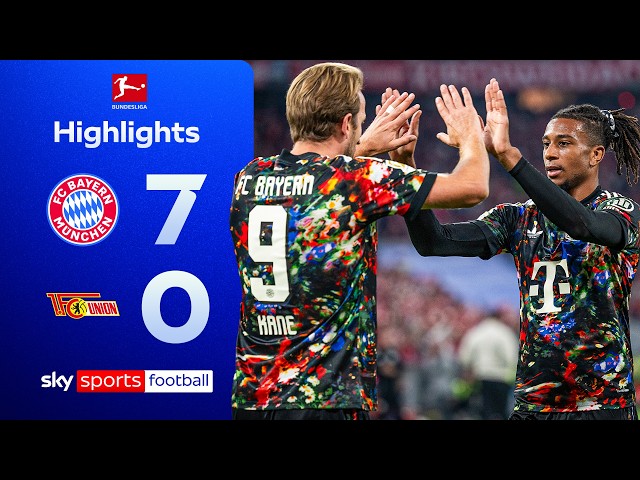 Olise hat-trick and Kane brace! 🔥 | Bayern Munich 7-0 Union Berlin | Bundesliga highlights