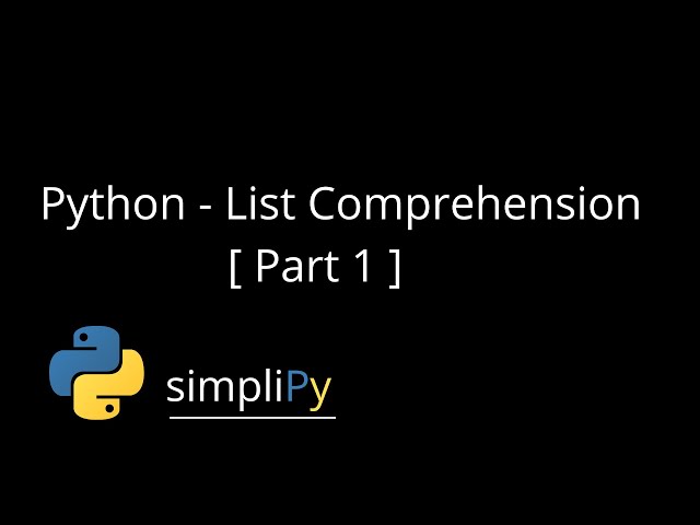 Python - List Comprehension Part 1