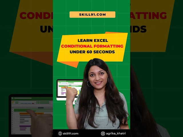 How to Use Conditional Formatting Formula in Excel #shorts #excel