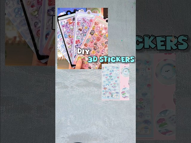 Diy Viral 3d stickers ♥️ #trending #subscribe #viral #shorts #gluegun @DrawingwithPrachiDalal
